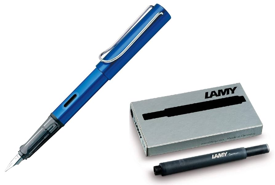 Amazon.com : Lamy Al-Star Fountain Pen (M) Ocean Blue & 5